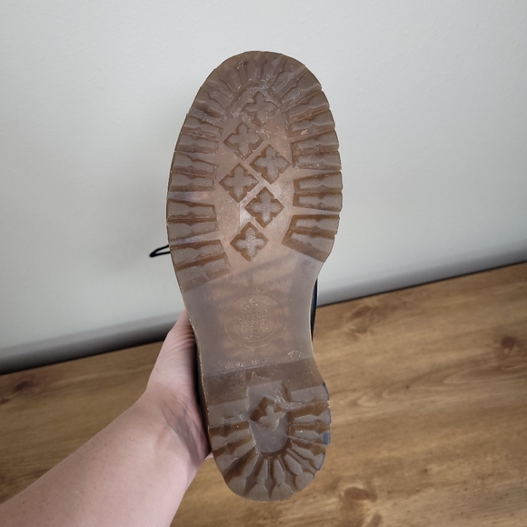 Vintage 80s Dr. Martens 20 Eye RARE New Insoles & Laces Black Leather Sz 7 - Picture 14 of 17